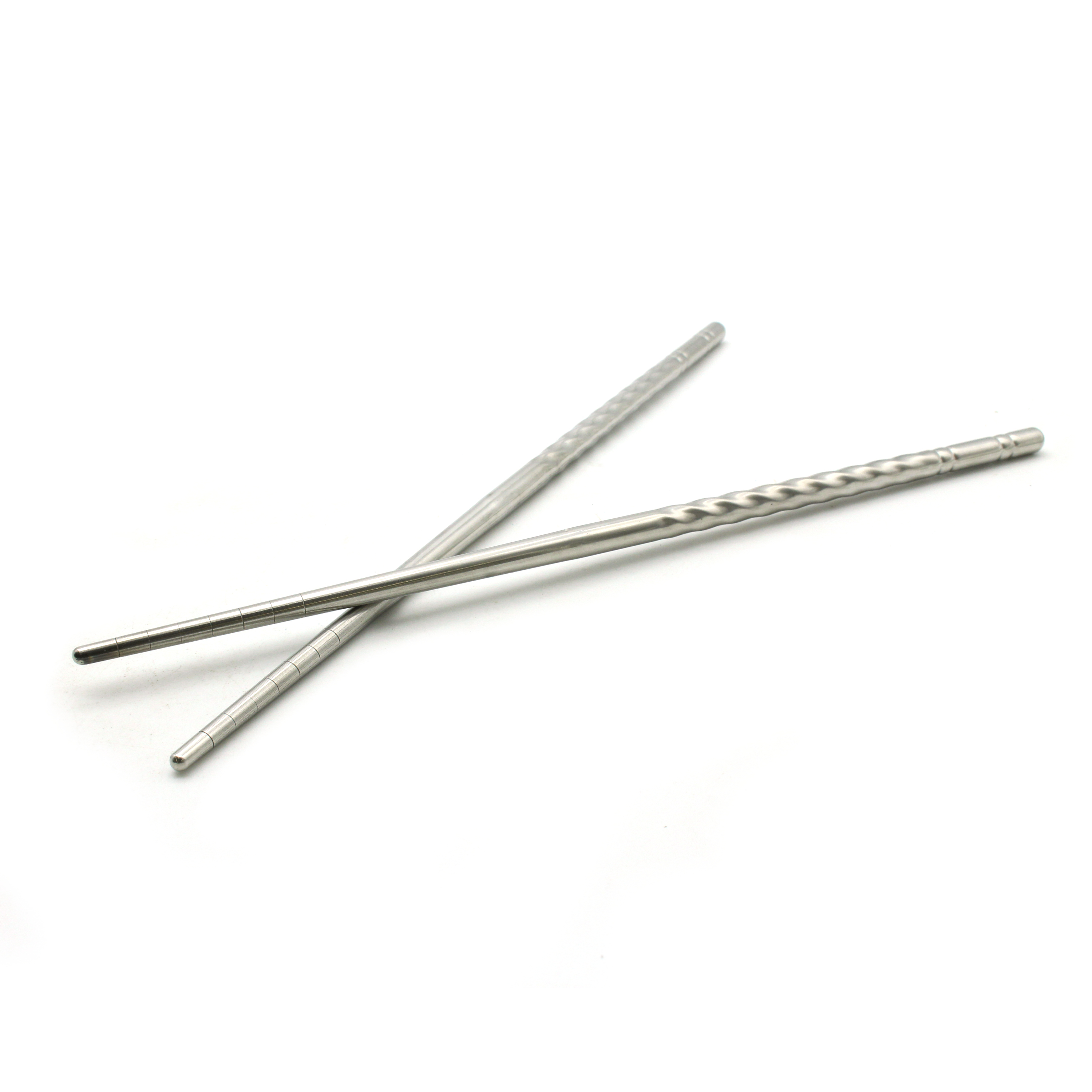 TMAX Smooth & Spiral Stainless Steel Chopsticks - 5 Pairs/Set, Dishwasher Safe - Picture 5 of 6