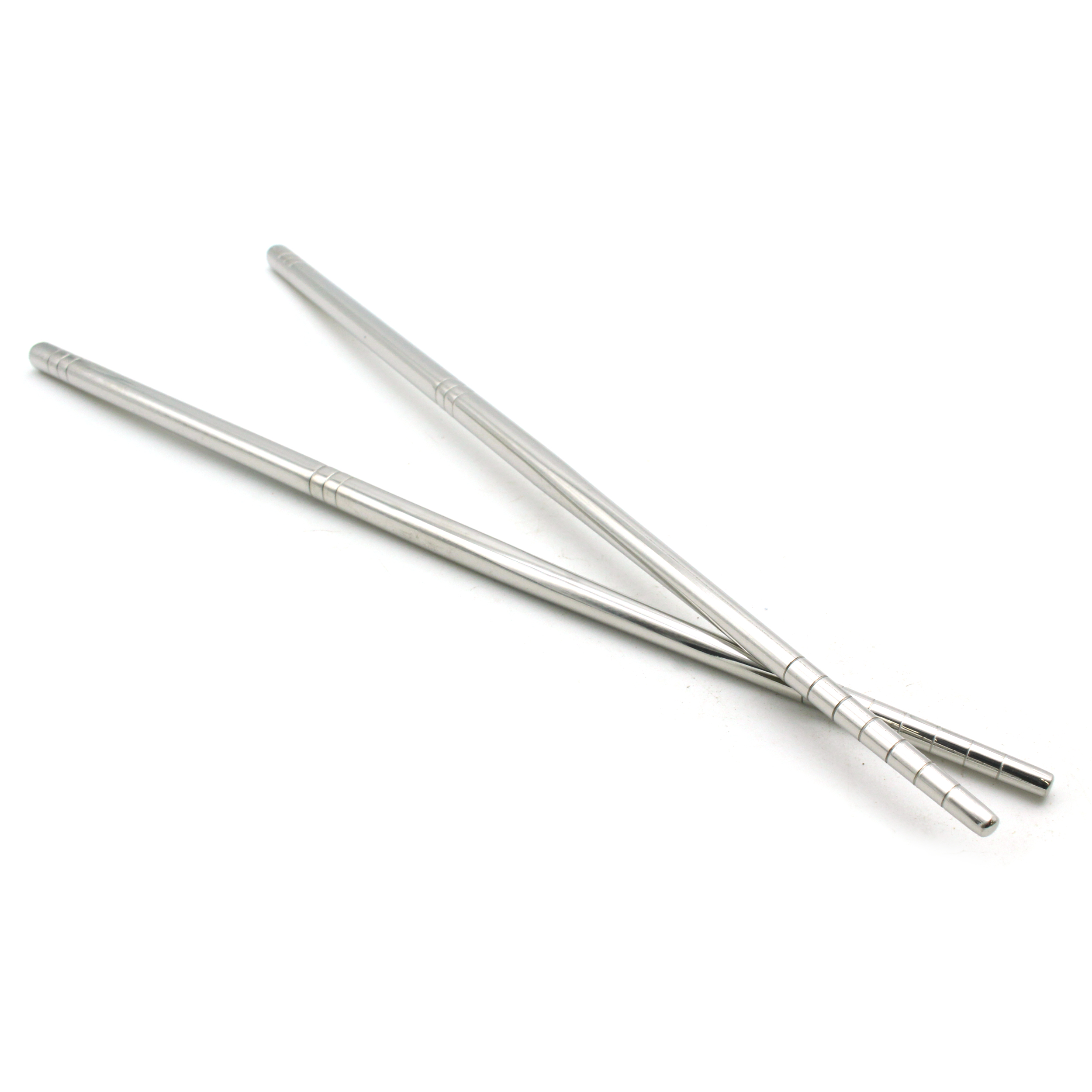 TMAX Smooth & Spiral Stainless Steel Chopsticks - 5 Pairs/Set, Dishwasher Safe - Picture 2 of 6
