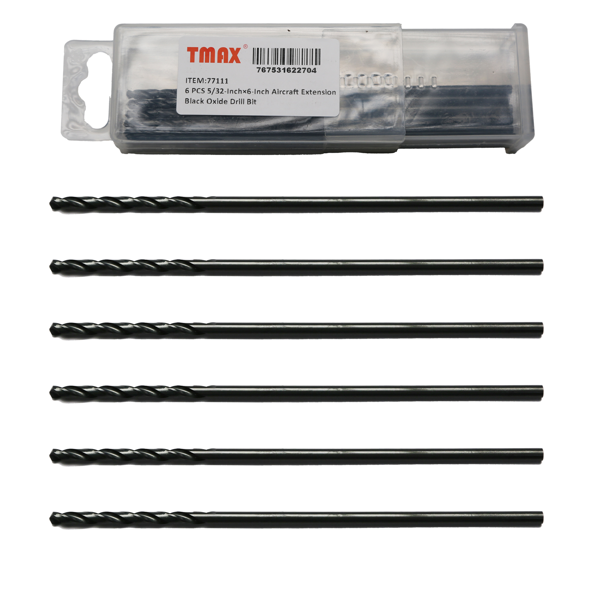 TMAX 6 PZ Prolunga per Aerei Punta per Trapano Ossido Nero - Foto 4 di 5