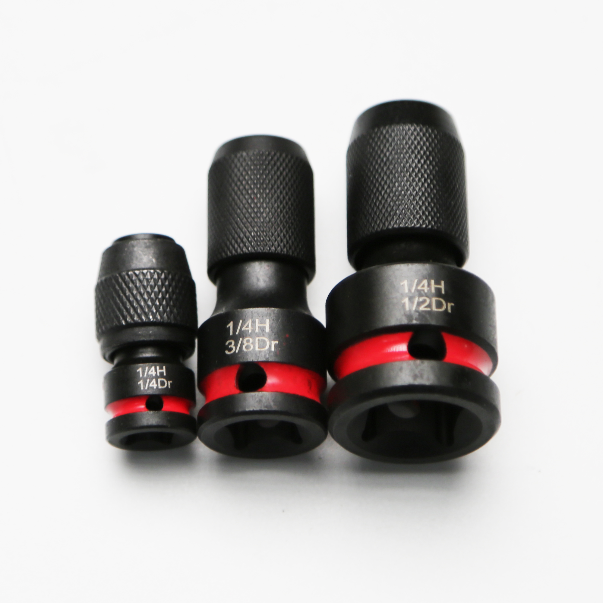 TMAX 1-3pc 1/4"-1/2" Drive to 1/4" CR-MO Impact Hex Socket Adapter