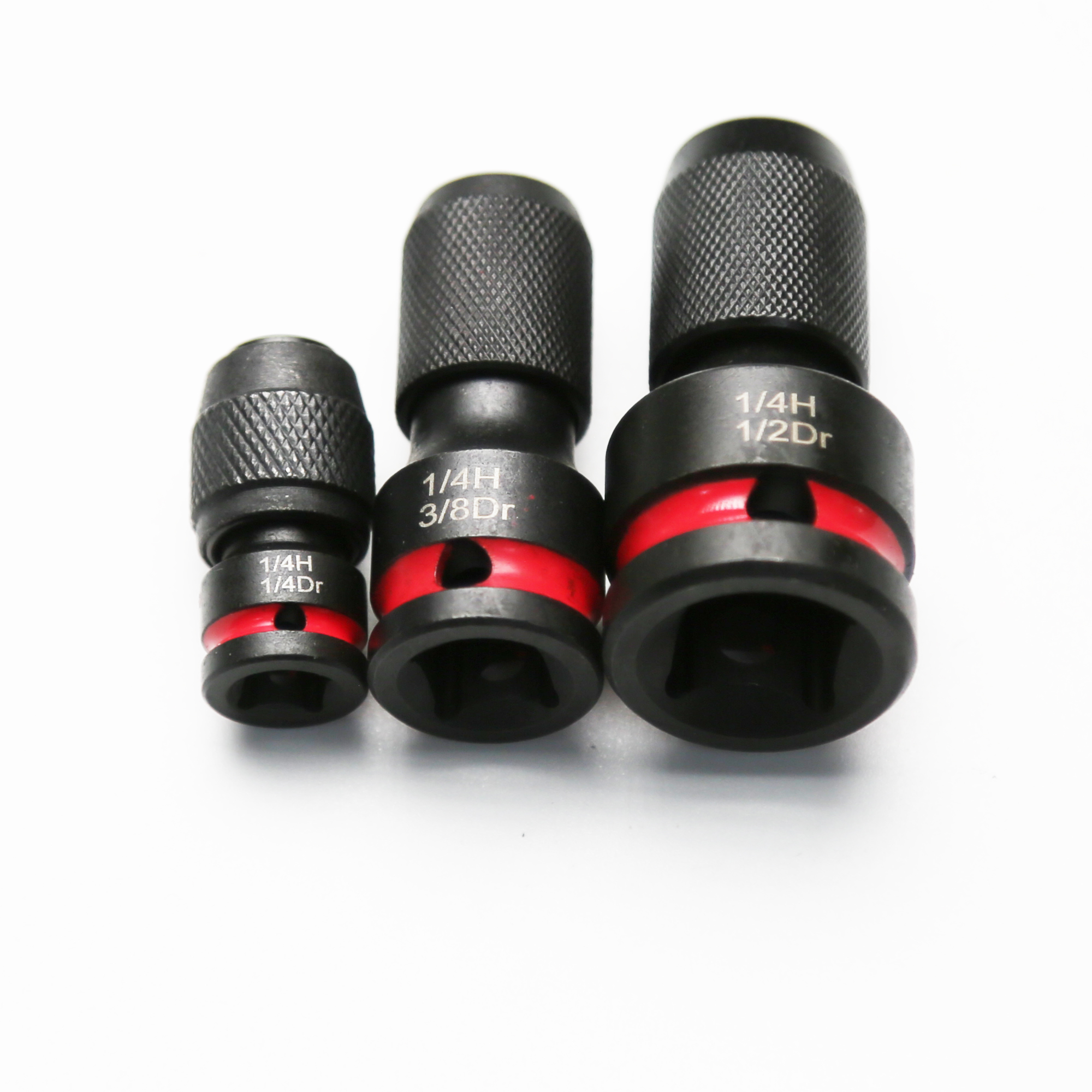 TMAX 1-3pc 1/4"-1/2" Drive to 1/4" CR-MO Impact Hex Socket Adapter